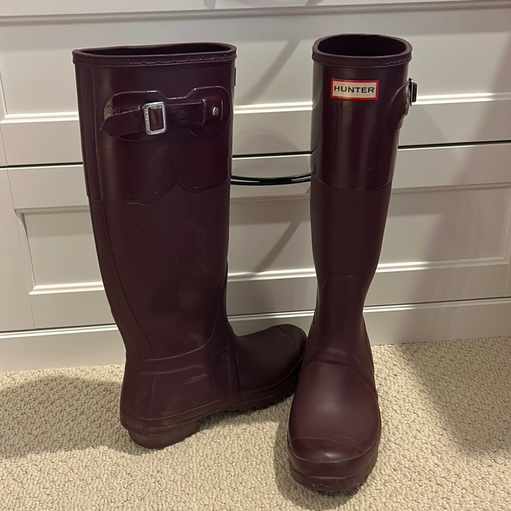 Hunter Tall Purple Boots